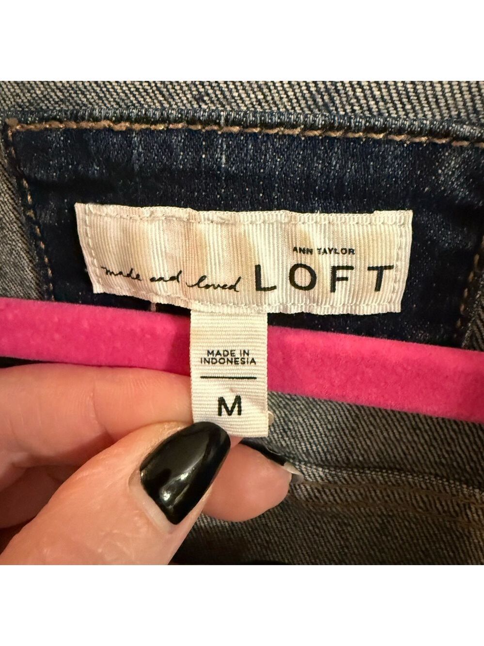 Ann Taylor LOFT Classic Blue Denim Jacket - Picture 2 of 4